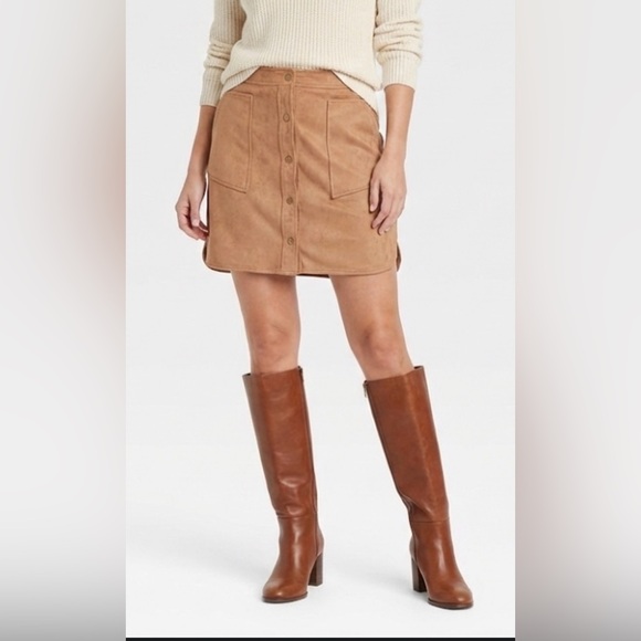 Bar III Women’s Faux Leather Mini Skirt Size XS - Picture 2 of 7